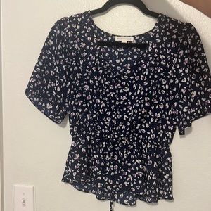 Floral business too with cinched waist